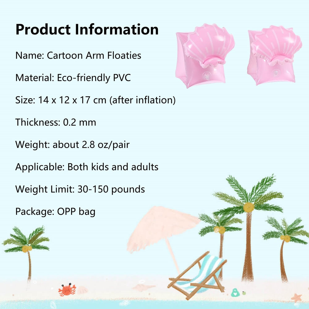 YUNLOVXEE PVC-safe arm bands provide buoyant support for toddlers in water