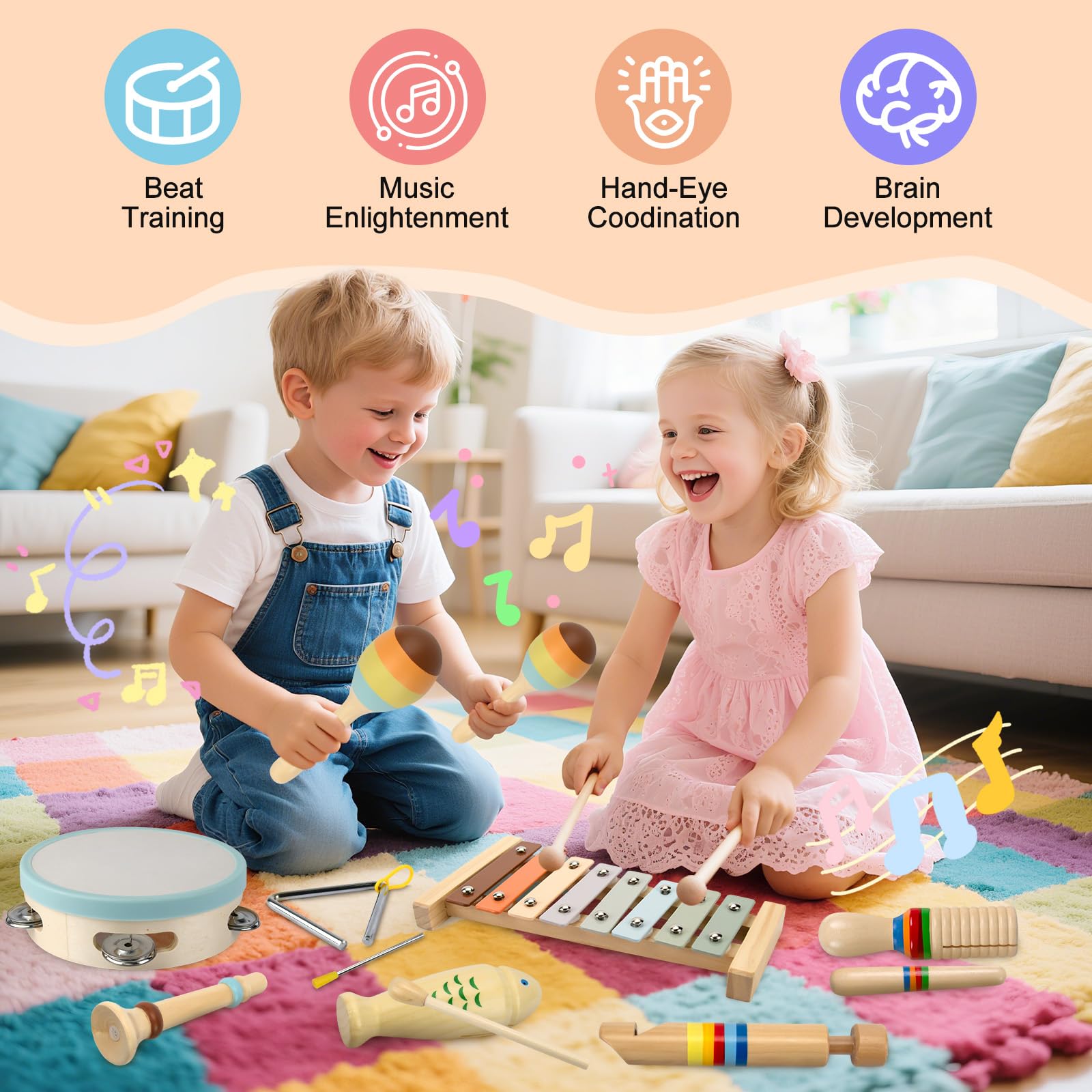 YUNLX safe wooden toys, BPA-free and CPC/ASTM compliant.