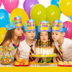 Yunsailing classroom party decor crowns, bright props for kid-friendly celebrations.