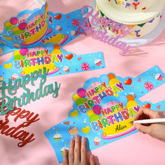 Yunsailing crowns on table decoration, easy party styling and photo backgrounds.