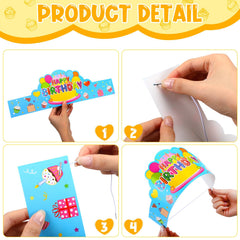 Yunsailing crowns printed happy birthday detail, eye-catching design for memorable celebrations.