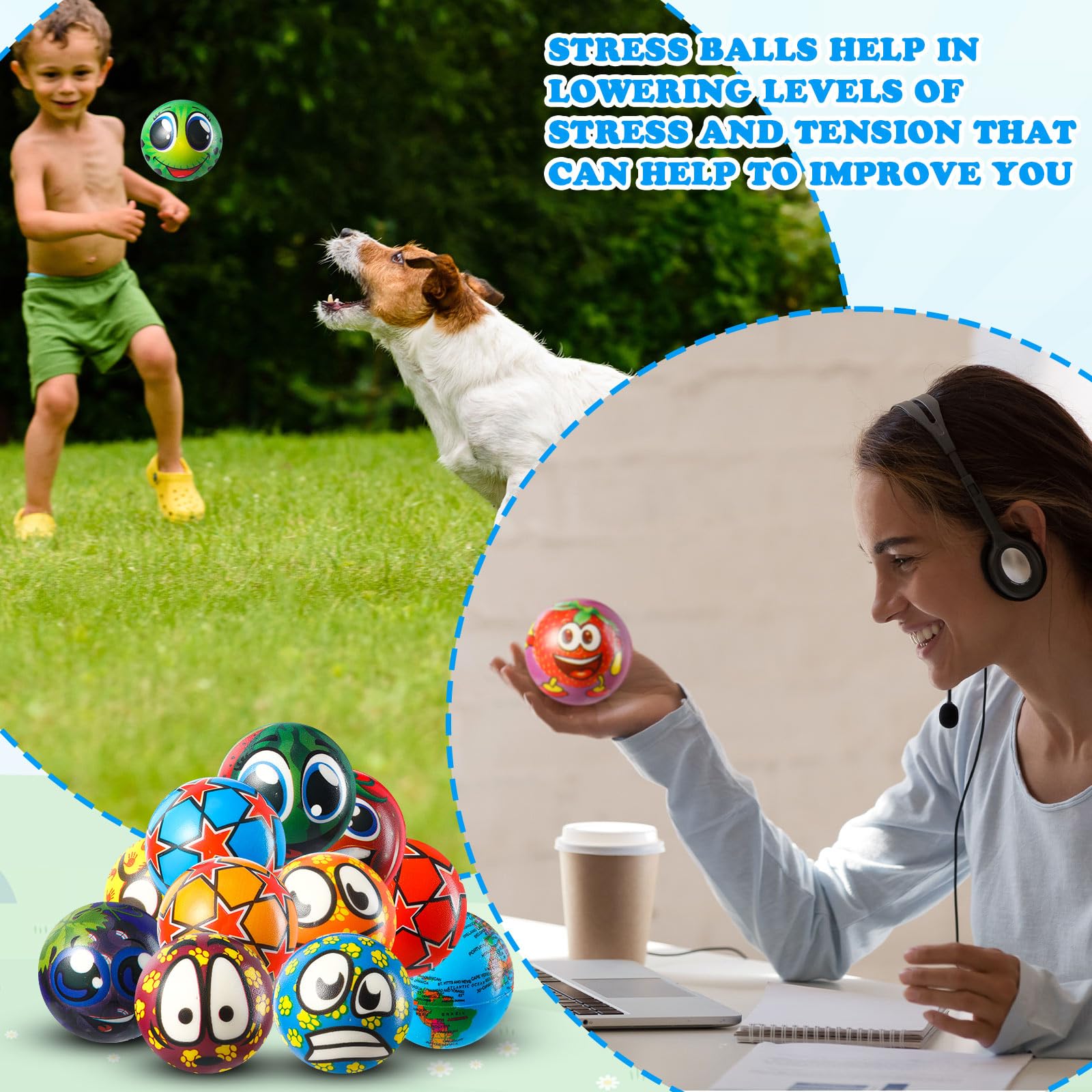 Yunsailing hand exercise stress balls help improve finger dexterity.