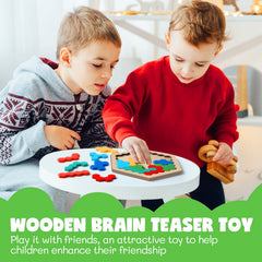 Yunsailing wooden puzzle colors brighten play sessions and foster imagination