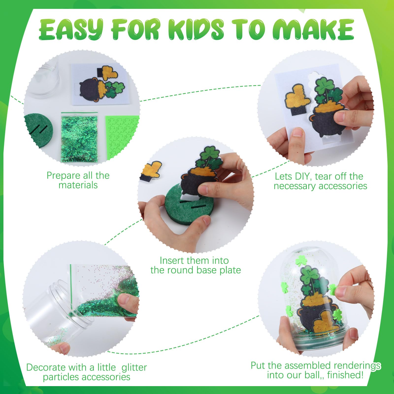 Yuntau colorful felt and plastic kit provides durable, safe crafts