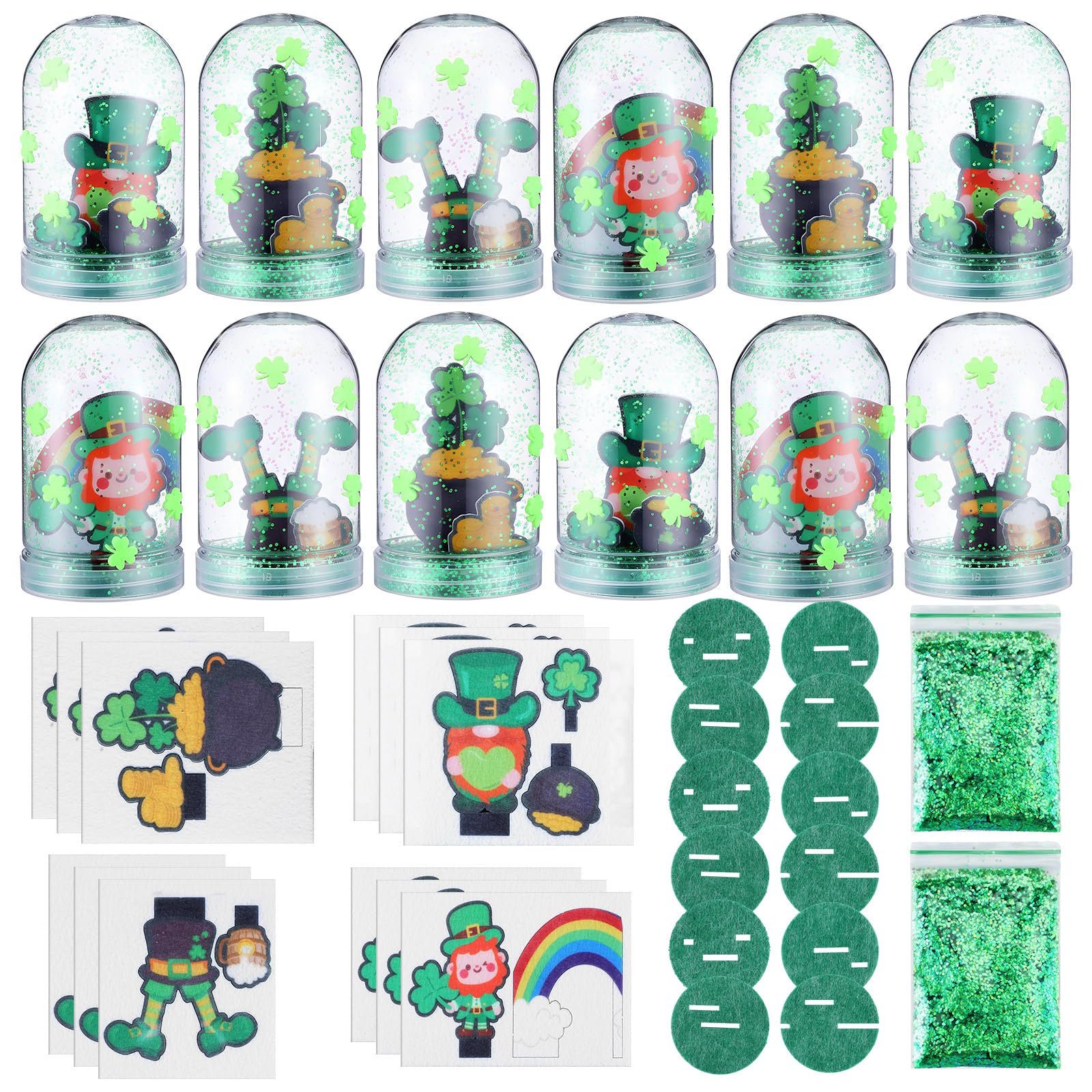 Yuntau 12-set St. Patrick's Day globe craft kit for kids and classroom fun