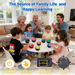 Yunzuiyue buzzers with lights and sound deliver clear visual cues.