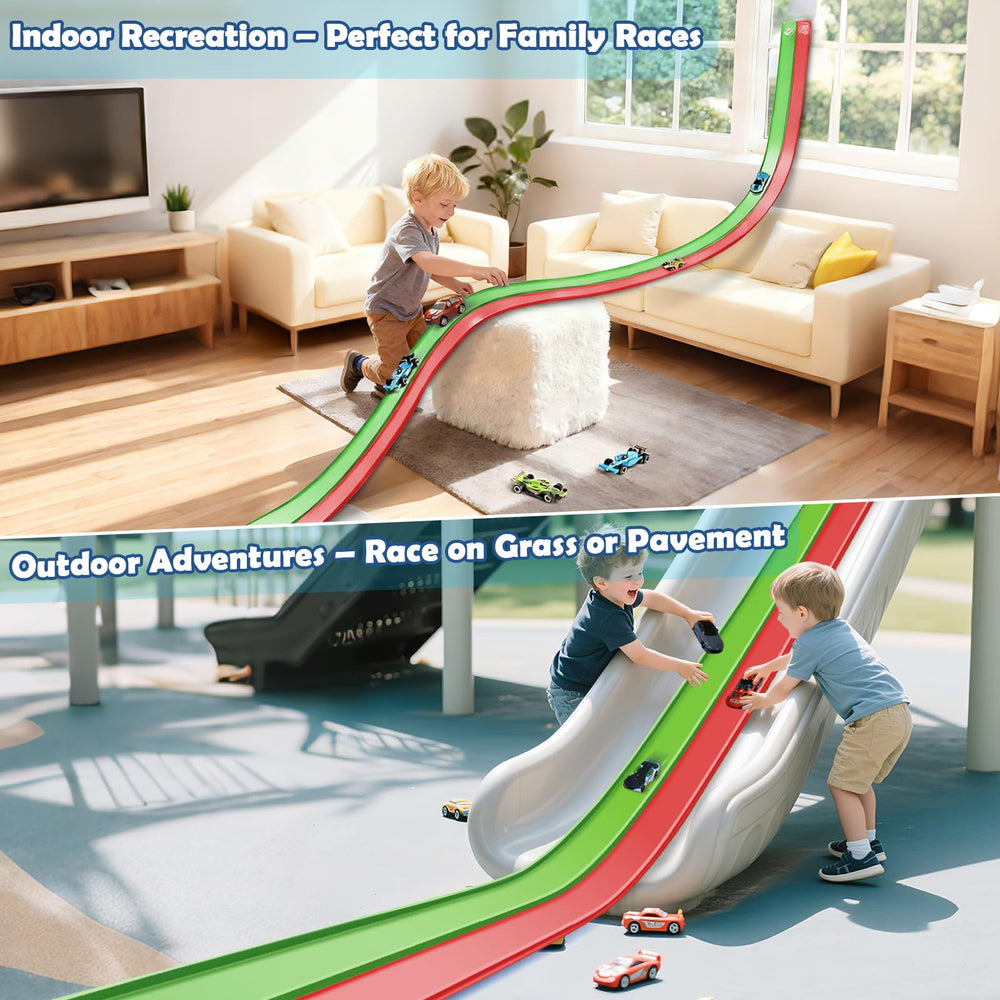 YUOIOYU Flex Tracks loop and ramps enable creative layouts