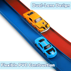 YUOIOYU Flex Tracks cling firmly with suction cups for window or wall racing