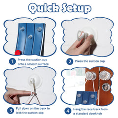 YUOIOYU strong suction cups grip on smooth surfaces for indoor or outdoor play.
