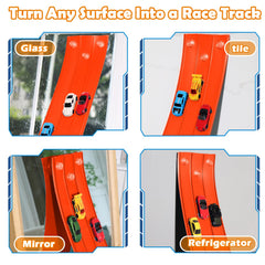 YUOIOYU track with strong suction cups for stable indoor races.