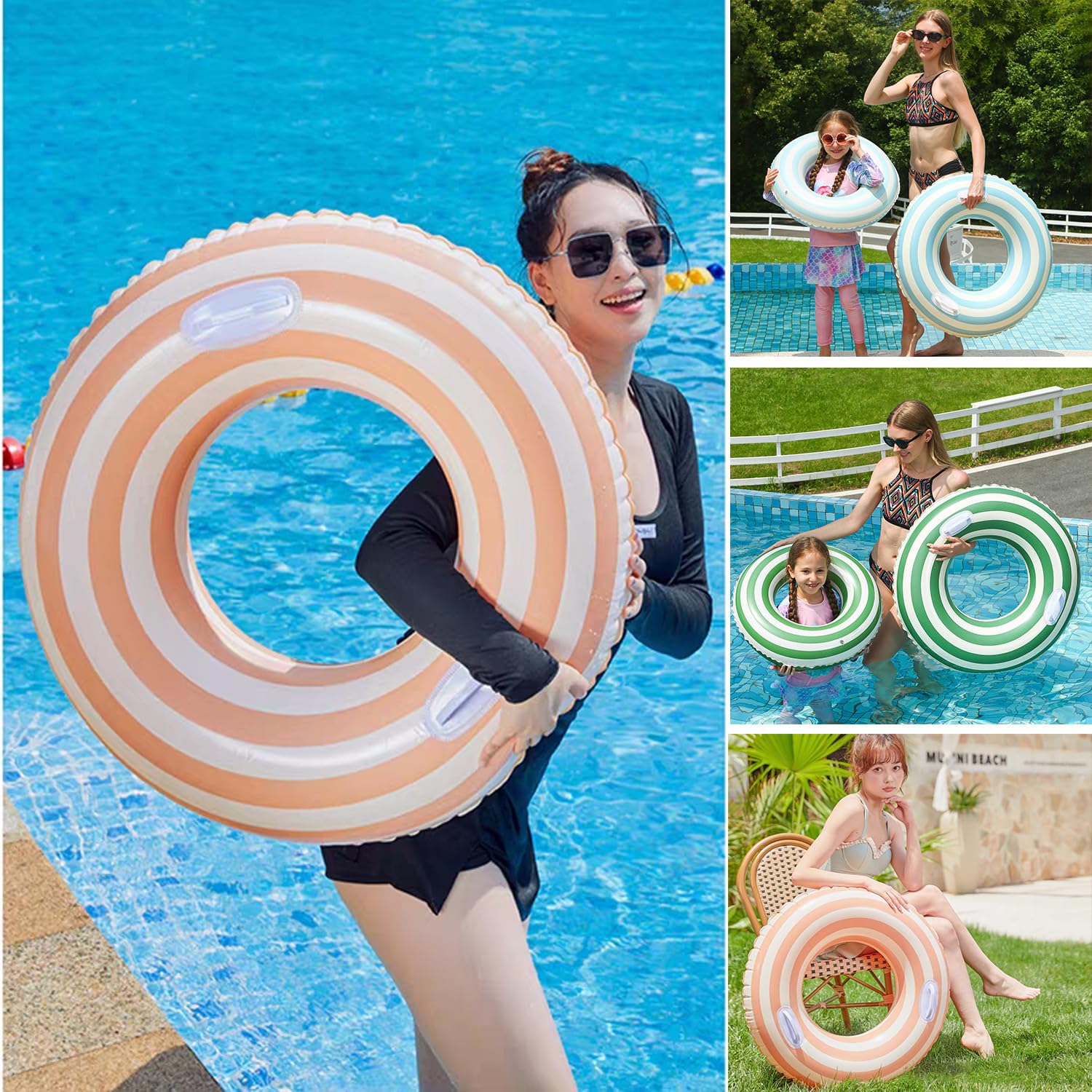 Premium raft-grade vinyl on Yuokwer floats withstands sun and splash