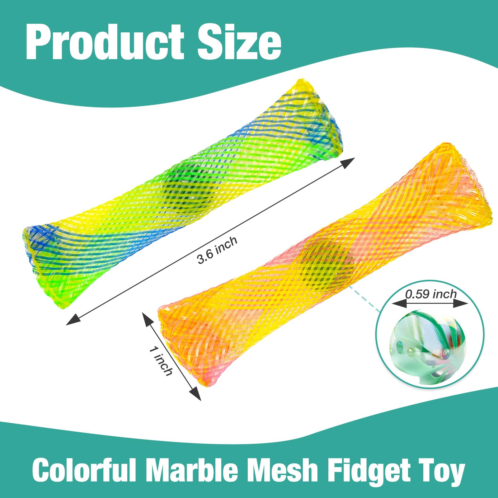 YUQILIN Colorful marble mesh fidget toys support stress relief and calm in daily tasks