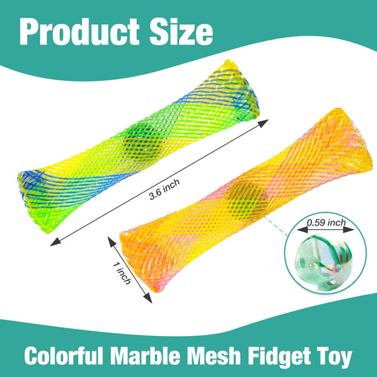 YUQILIN Colorful marble mesh fidget toys support stress relief and calm in daily tasks