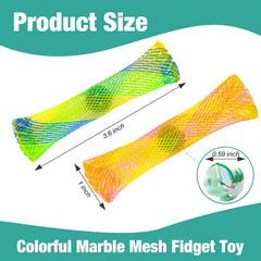 YUQILIN Colorful marble mesh fidget toys support stress relief and calm in daily tasks