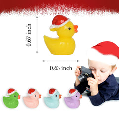 Yuronam 70-piece mini resin ducks pack for crafts and decorations.