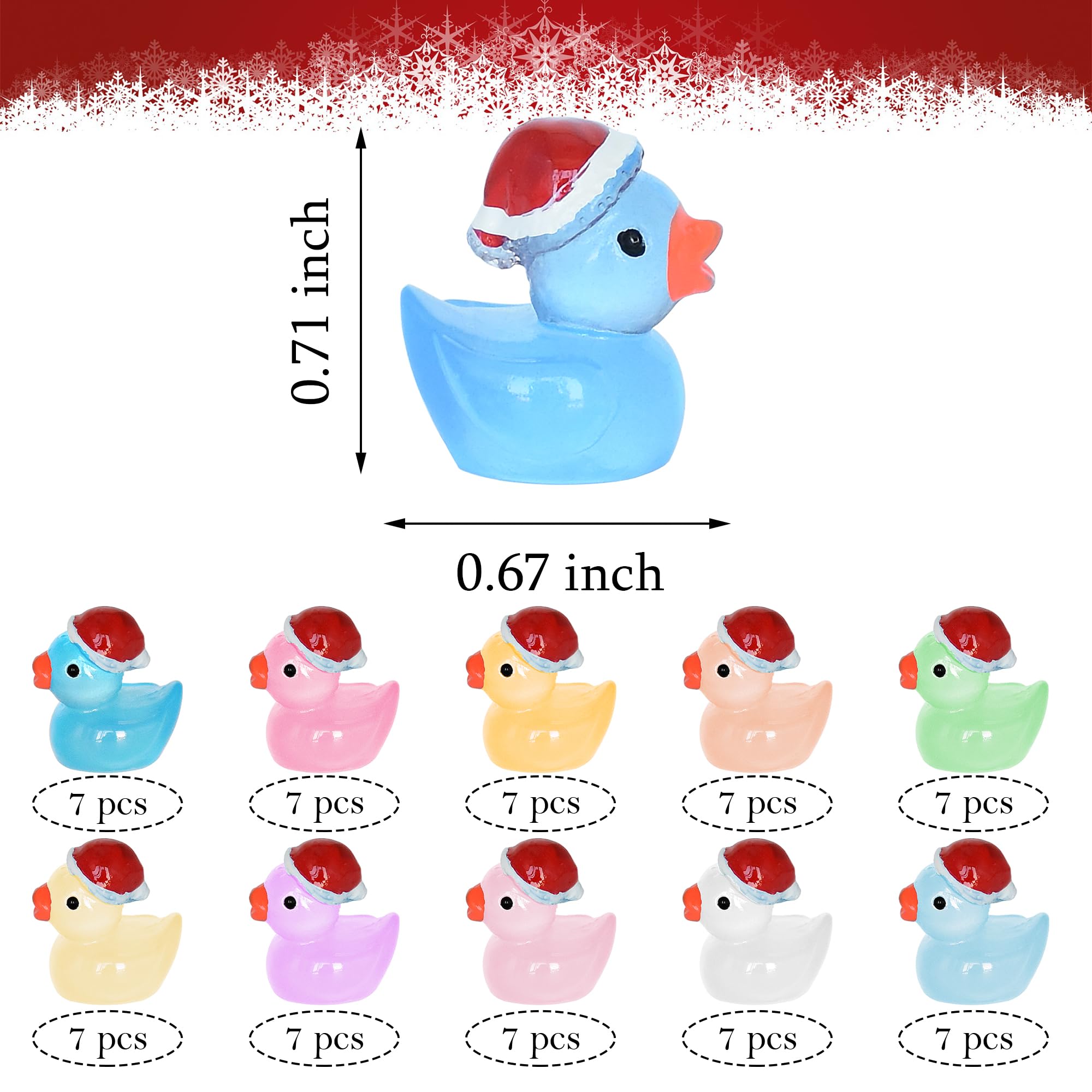 Yuronam glow duck slime ornament adds charm to crafts.