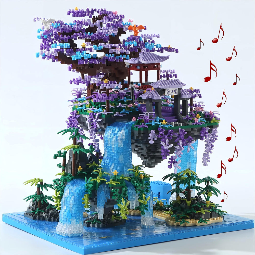 Yushinv Cherry Bonsai Tree House 4574pcs as a display-ready centerpiece for living spaces.