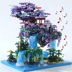 Yushinv Cherry Bonsai Tree House 4574pcs as a display-ready centerpiece for living spaces.