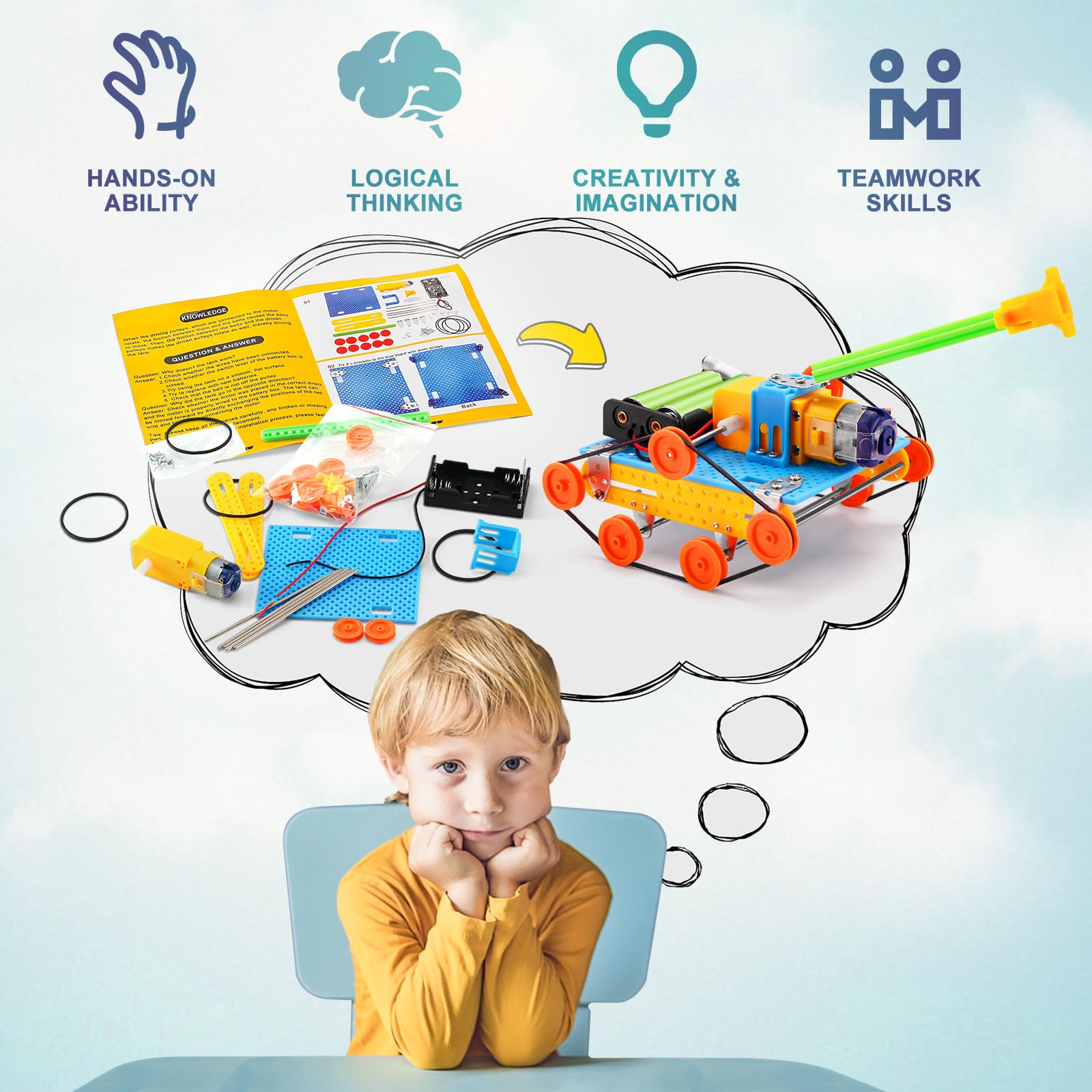 Yutin family STEM activities scene highlighting group learning experience
