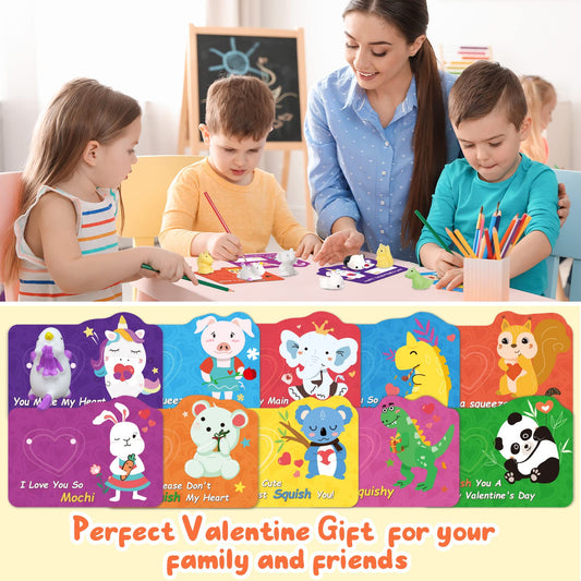 Yuumue mochi squishy toys in assorted animal designs for valentines