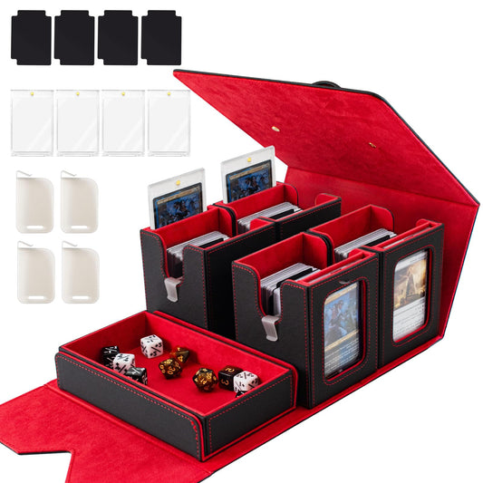 Yuunaie trading card storage box cover showing portable, all-in-one organization for games.