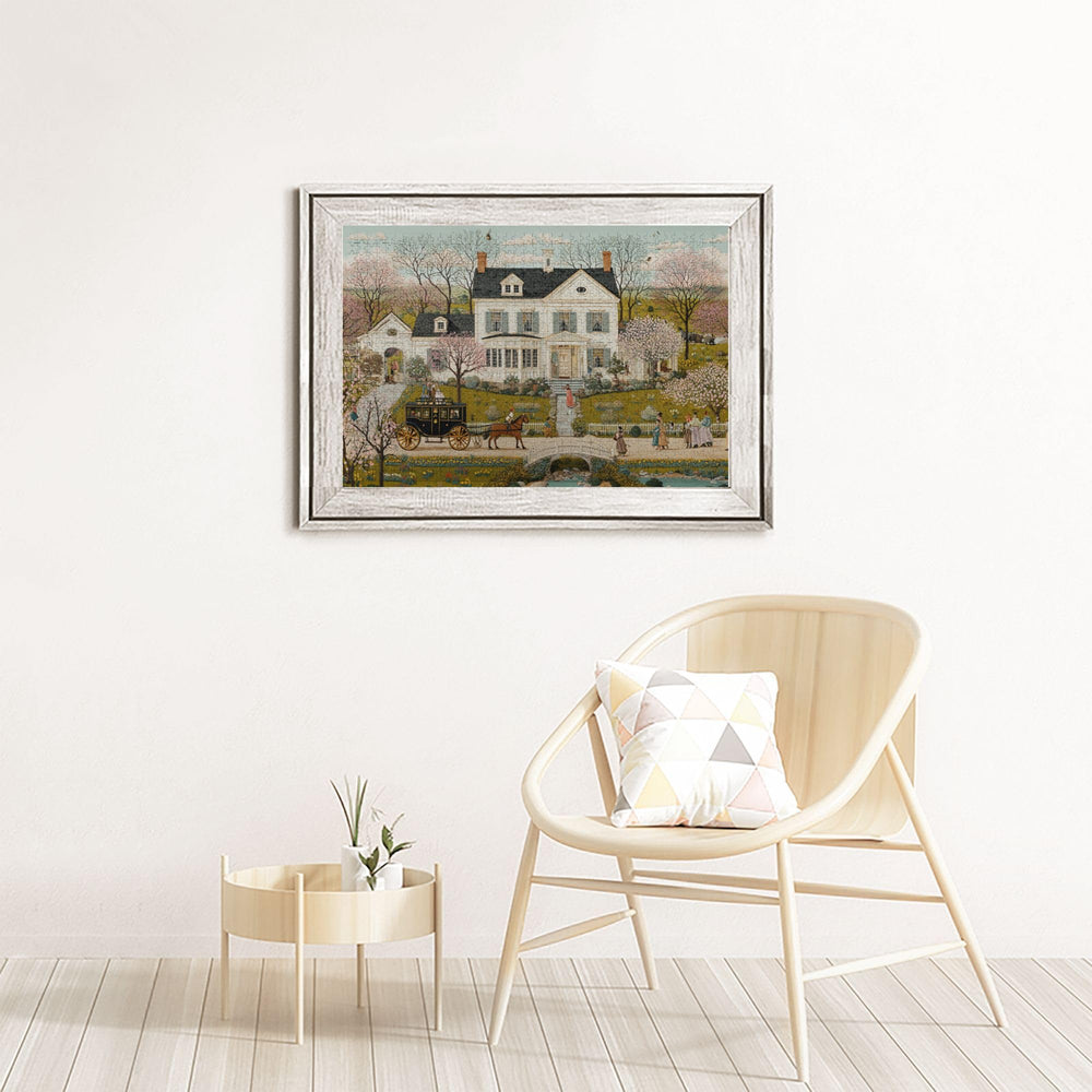 Yuwvewv Jane Austen Spring Manor puzzle gift-ready box.