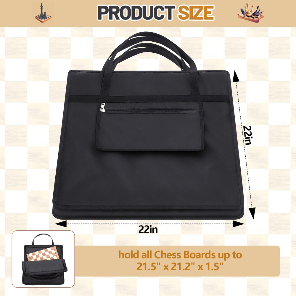 Yuxung chess bag exterior shows durable nylon-fiber canvas for protection.