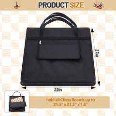 Yuxung chess bag exterior shows durable nylon-fiber canvas for protection.