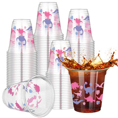 Yuxung dinosaur cups 50-count with leaves and dinosaurs design for 12 oz beverages