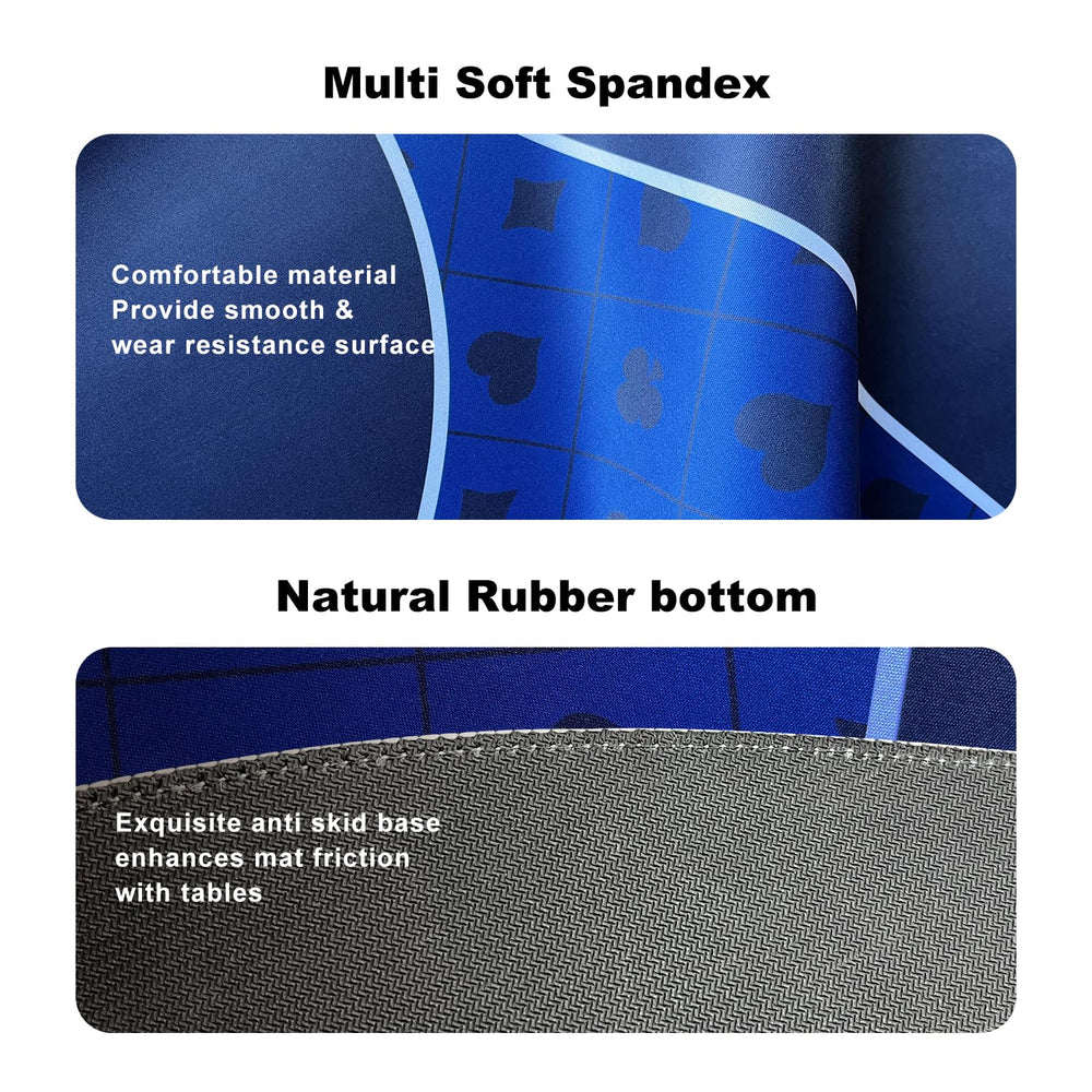 YUZPKRSI folding poker mat and carrying bag for travel