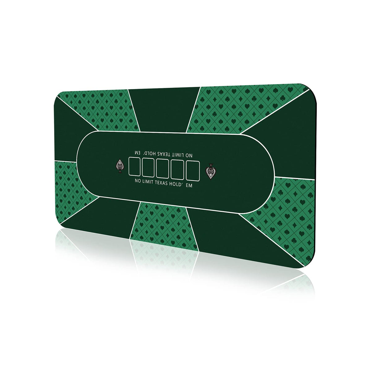 YUZPKRSI poker mat with folding design for easy transport and storage.