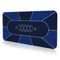 YUZPKRSI poker mat 70x35 blue with smooth surface for cards
