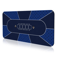 YUZPKRSI poker mat 70x35 blue with smooth surface for cards