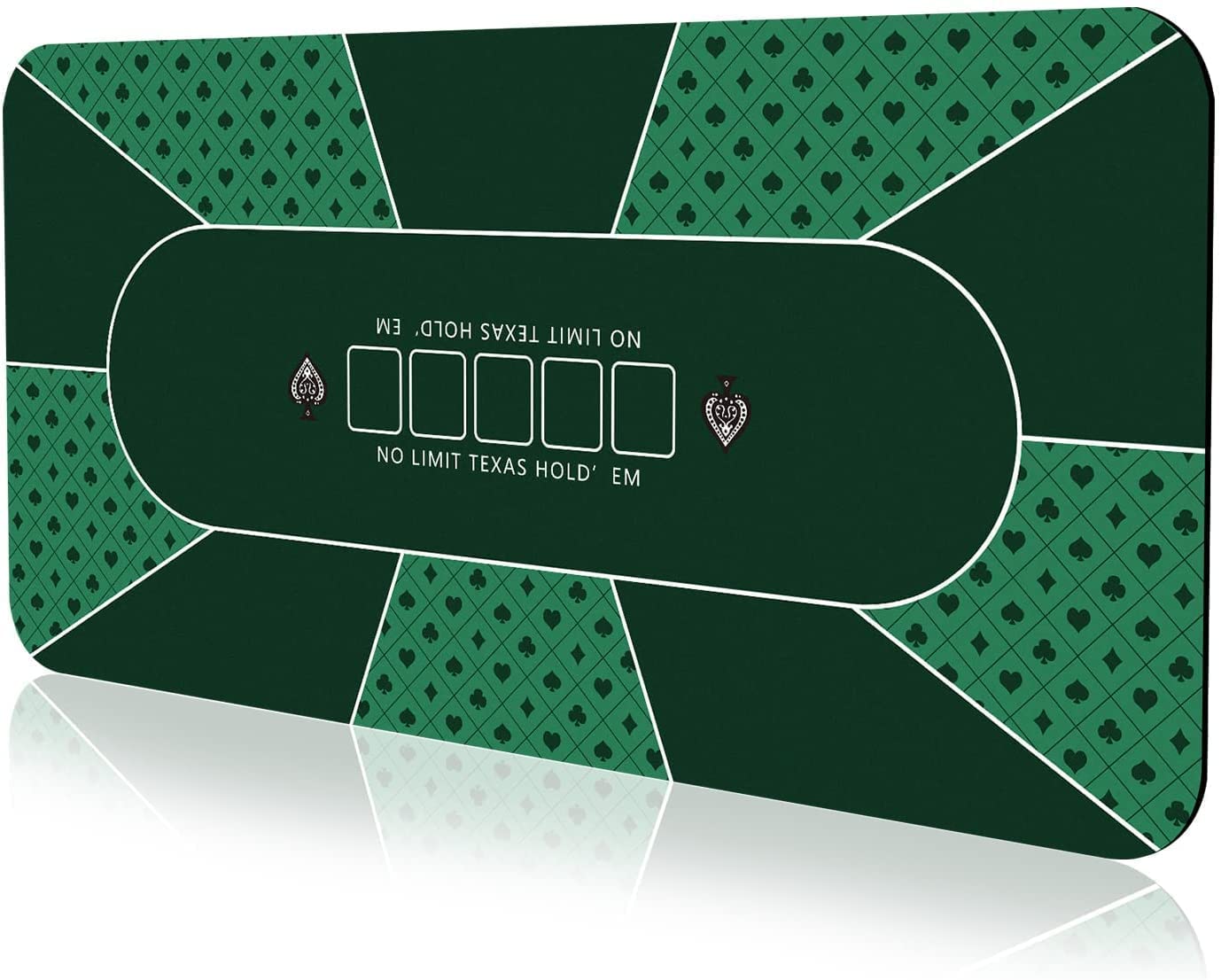 YUZPKRSI poker mat with flat surface for smooth card play and stability
