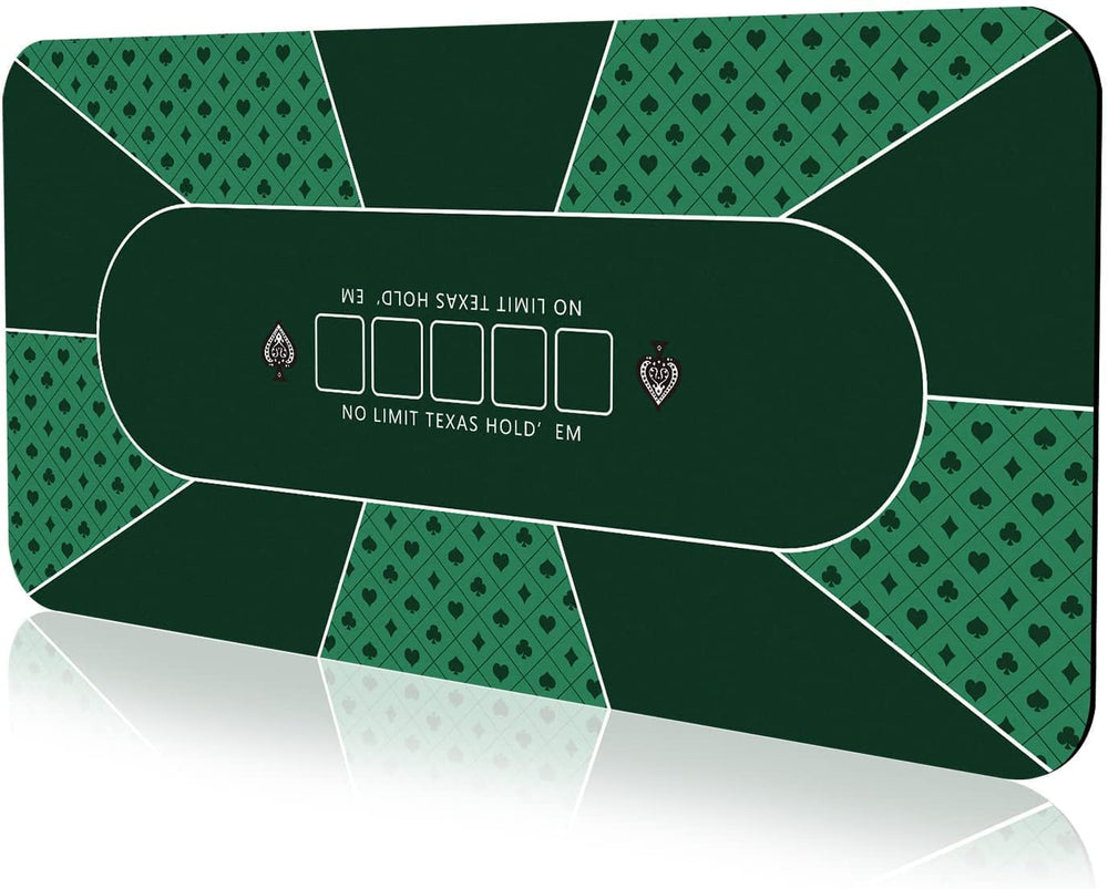 YUZPKRSI poker mat with flat surface for smooth card play and stability
