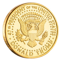 Yvhusk trump-never-surrender-coin offers compact display and durable keepsake for desks or shelves.