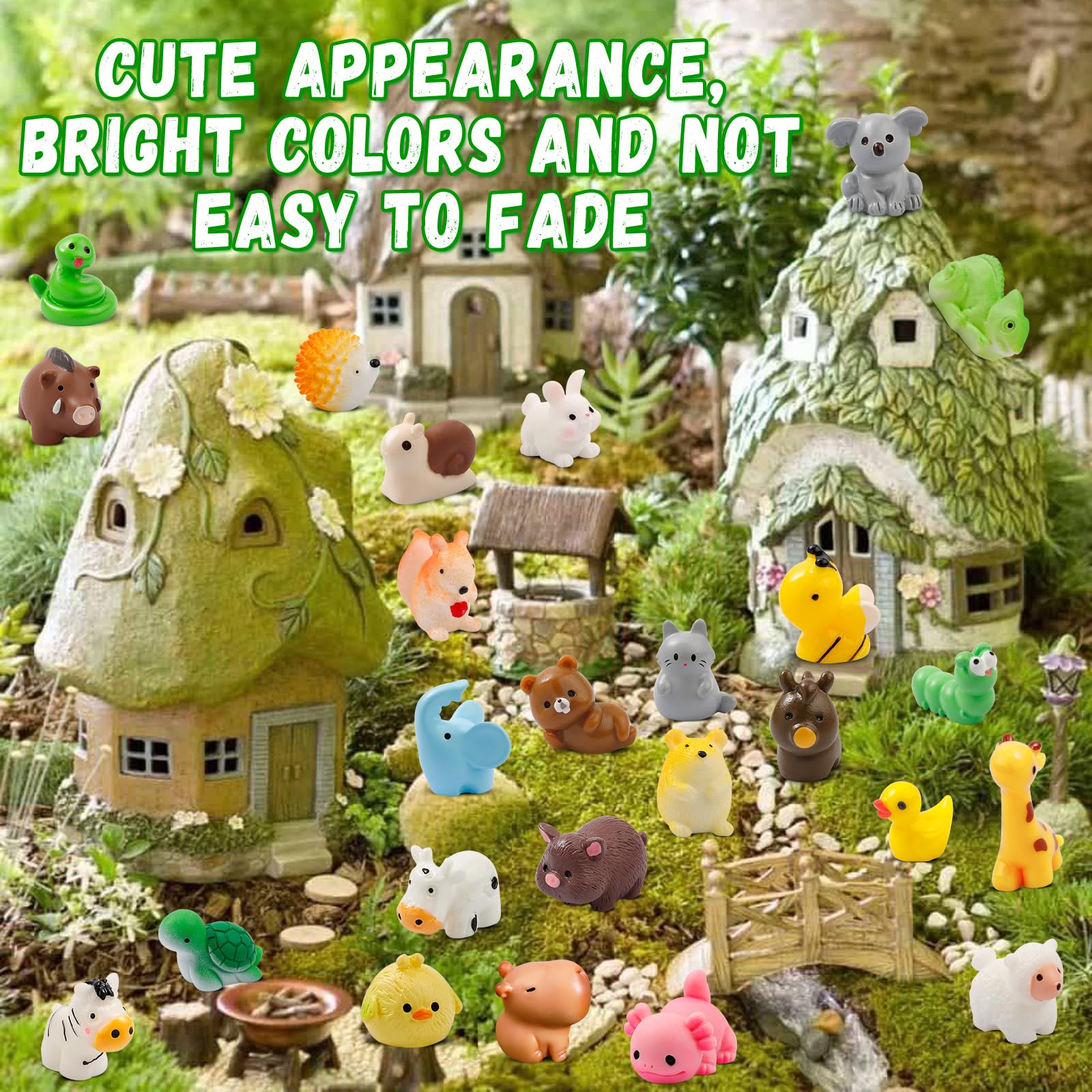 Ywevyezc 42-piece mini resin animals variety 06, versatile for celebrations and displays.