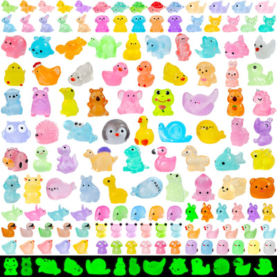 ywevyezc luminous mini resin animals in varied styles for DIY decoration