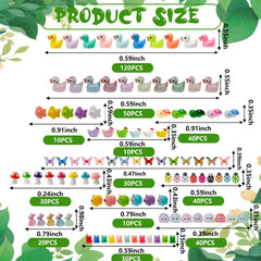 Ywevyezc resin figures brighten fairy gardens with diverse animal designs.
