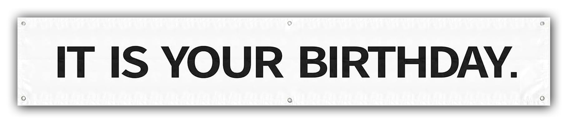 YWQIPABA It Is Your Birthday banner with Office theme, 6ft long, ready for décor.