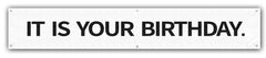 YWQIPABA It Is Your Birthday banner with Office theme, 6ft long, ready for décor.