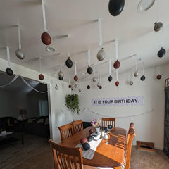 YWQIPABA Office birthday banner durable and eco-friendly material.