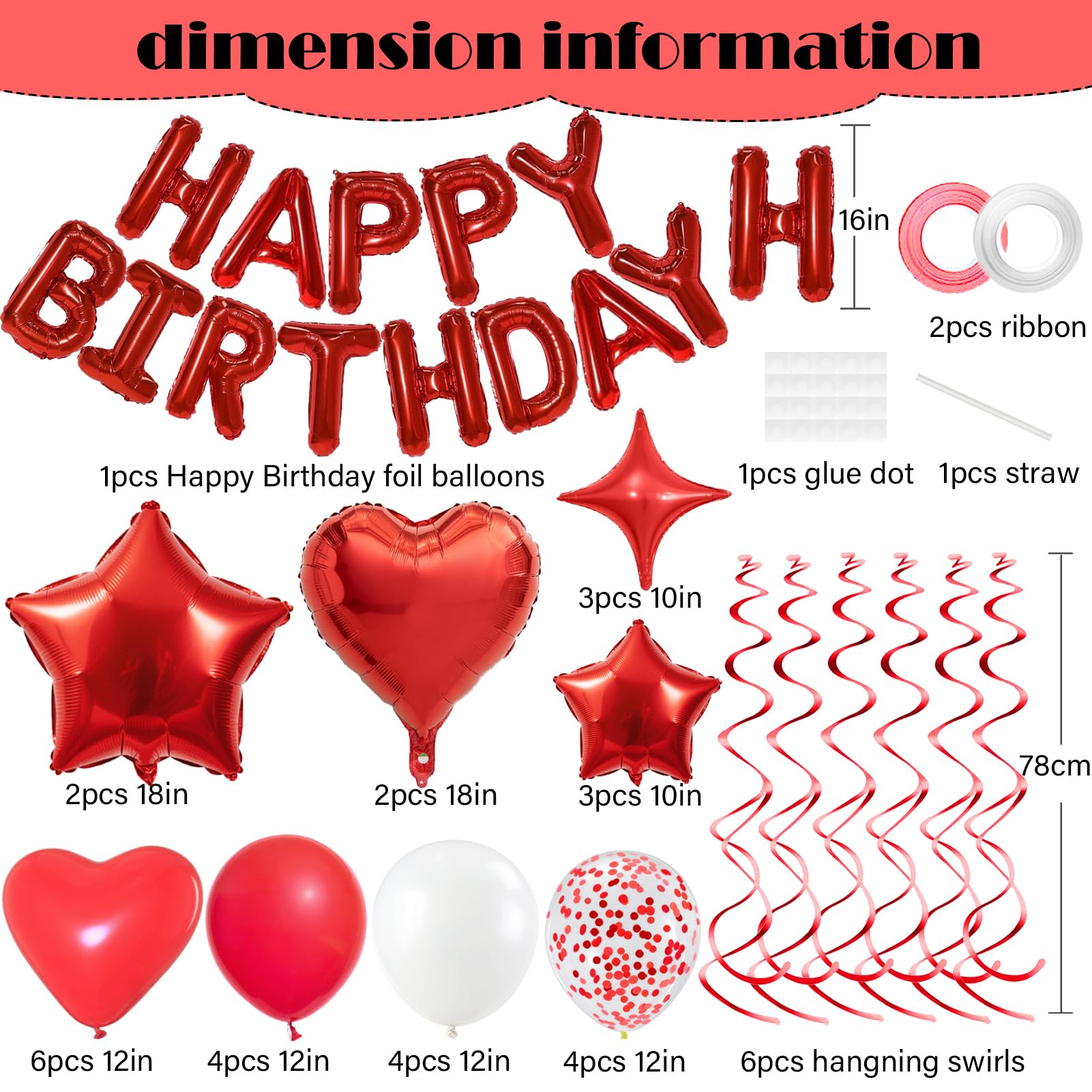 YWWSNSE red heart balloons 12 inch add romantic charm to celebrations.
