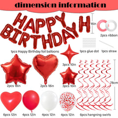 YWWSNSE red heart balloons 12 inch add romantic charm to celebrations.