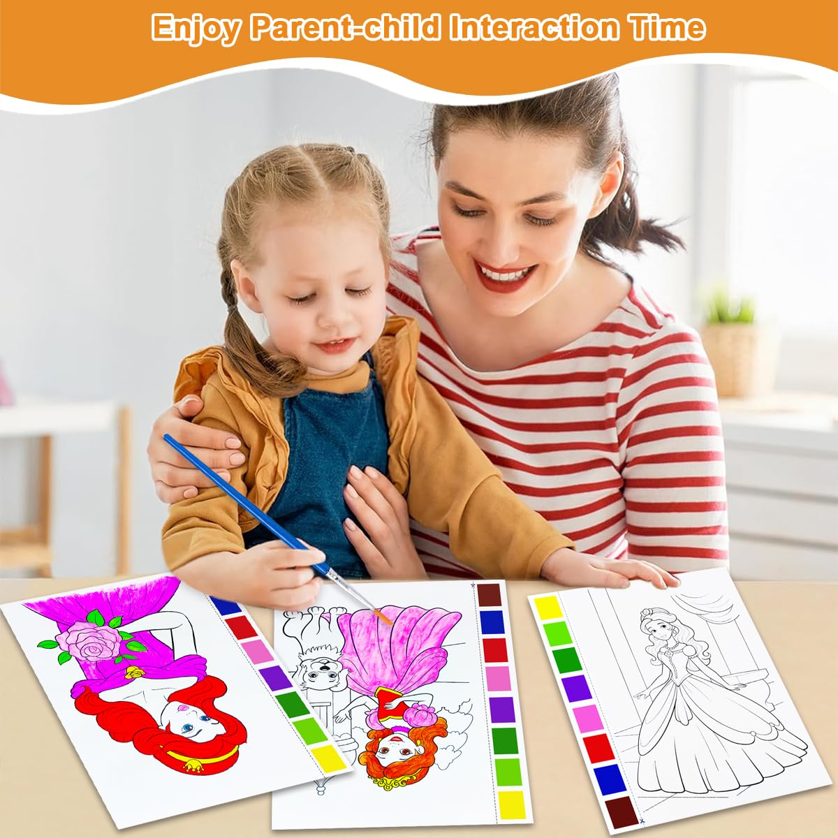 YXOTJHS watercolor book Scene 6 — great gift option for girls and boys