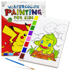 YXOTJHS watercolor coloring book cover showcasing mess-free color exploration for kids
