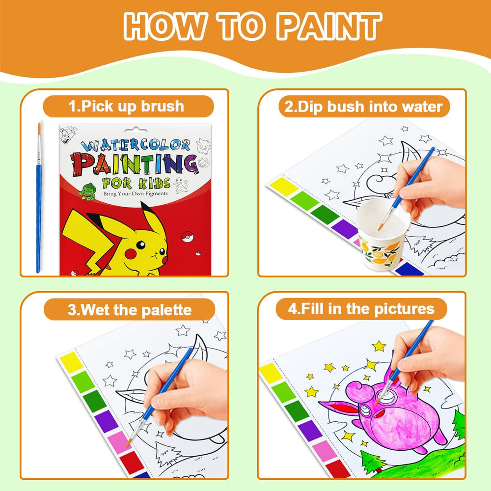 YXOTJHS page-scene illustration activates water-based coloring for creative play