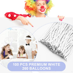 YXYL white long balloons for animal twisting and kid-friendly crafts