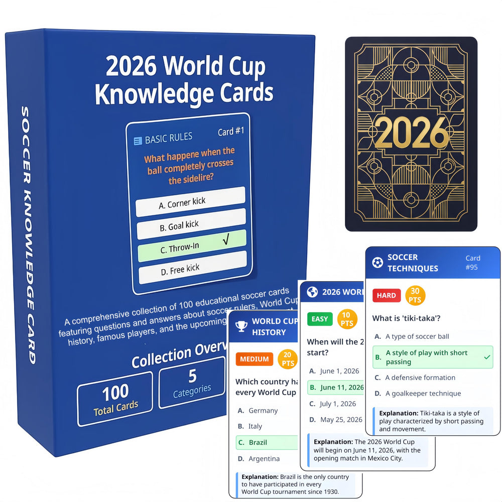 YXYOUNG World Cup trivia cards pack boosts engaging learning and family fun.