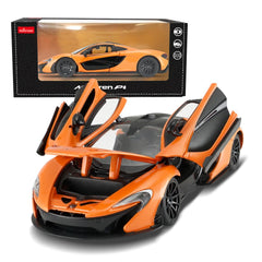 YYC Mclaren P1 1:24 diecast orange body shows premium detail for collectors.